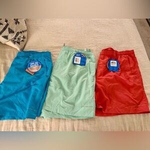 (3) COLUMBIA Men’s PFG Backcast Water Fishing Swim Shorts XL NWT Blue/Red/Green